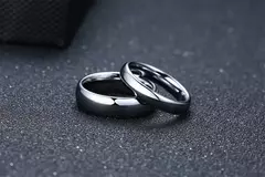 Vnox Anillos de boda de tungsteno antiarañazos para mujeres y hombres, alianzas de boda clásicas simples para parejas, joyería básica - tienda en línea