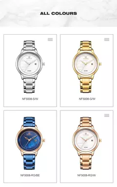 NAVIFORCE, relojes de lujo de marca superior para mujer, reloj impermeable a la moda para mujer, reloj de pulsera de cuarzo para mujer, reloj femenino, reloj femenino
