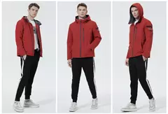 ICEbear-Chaqueta corta para hombre, abrigo elegante con capucha, ropa de marca de alta calidad, MWC21601I, otoño, 2023 - online store