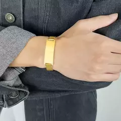 Vnox-Pulseras ajustables de 10/16mm para hombre y mujer, pulsera de malla de acero inoxidable, joyería informal Unisex - comprar en línea