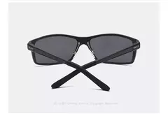 OLEY-gafas de sol polarizadas de aluminio y magnesio para hombre, lentes rectangulares para conducir - Eleganzie