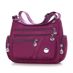 Bandolera de hombro informal para mujer, bolso Oxford impermeable con cremallera, paquete de bolsos cruzados de viaje de gran capacidad para mujer - tienda en línea