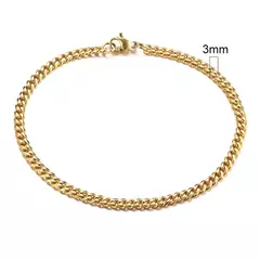 Vnox Wolesale Pulsera de cadena gruesa Miami Curb de 3-11 mm para hombres, pulsera de cadena de eslabones cubanos de acero inoxidable Punk clásico pesado - tienda en línea