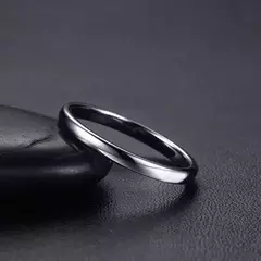 Vnox Anillos de boda de tungsteno antiarañazos para mujeres y hombres, alianzas de boda clásicas simples para parejas, joyería básica - Eleganzie