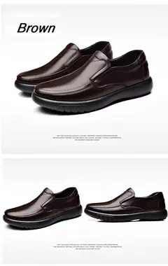 2025 zapatos de cuero genuino + microfibra para hombre 38-47 mocasines de goma antideslizantes suaves zapatos de cuero casuales para hombre - Eleganzie