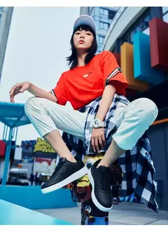 Xtep-zapatos de Skateboarding para mujer, zapatillas antideslizantes para caminar, blancas y negras, duraderas, cómodas, para primavera, 881218319851 en internet