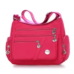 Bandolera de hombro informal para mujer, bolso Oxford impermeable con cremallera, paquete de bolsos cruzados de viaje de gran capacidad para mujer