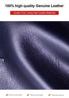 Imagen de BULLCAPTAIN, nueva cartera de cuero genuino para hombre, Mini tarjetero pequeño, monedero para hombre, cartera RFID de bolsillo, moneda de alta calidad