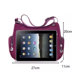 Bandolera de hombro informal para mujer, bolso Oxford impermeable con cremallera, paquete de bolsos cruzados de viaje de gran capacidad para mujer en internet