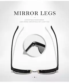 Gafas de sol polarizadas clásicas de medio marco para hombres y mujeres, gafas de sol pequeñas con remaches Retro, gafas de sol populares negras antideslumbrantes para viajar - comprar en línea