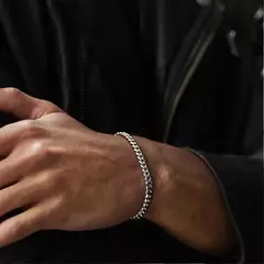 Vnox Wolesale Pulsera de cadena gruesa Miami Curb de 3-11 mm para hombres, pulsera de cadena de eslabones cubanos de acero inoxidable Punk clásico pesado - comprar en línea