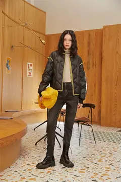 Toyouth-chaquetas de plumón de pato para mujer, abrigo grueso, negro, gris, blanco, cálido, sólido, cuello corto de béisbol, estilo elegante informal