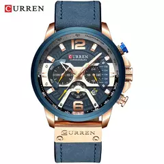 Relojes deportivos CURREN informales para hombre, reloj de pulsera de Cuero militar de lujo de marca superior, reloj de pulsera para hombre, reloj de pulsera cronógrafo de moda on internet