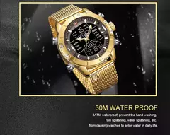 Reloj NAVIFORCE para hombre, marca de lujo, relojes de pulsera deportivos militares de cuarzo para hombre, reloj Digital LED de acero inoxidable, reloj Masculino en internet