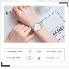 NAVIFORCE, relojes de lujo de marca superior para mujer, reloj impermeable a la moda para mujer, reloj de pulsera de cuarzo para mujer, reloj femenino, reloj femenino