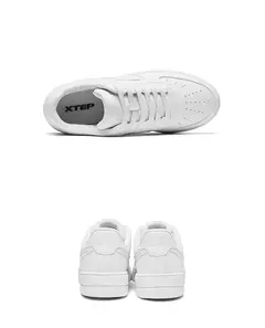Xtep-zapatos de Skateboarding para mujer, zapatillas antideslizantes para caminar, blancas y negras, duraderas, cómodas, para primavera, 881218319851 - tienda en línea
