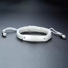 Vnox-pulsera de cadena de cuerda trenzada para hombre, brazalete con nombre personalizado, fecha, cita inicial, grabado personalizado, longitud ajustable - tienda en línea