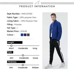 ICEbear-abrigo de vuelo corto para hombre, ropa de otoño, chaqueta de marca de alta calidad, MWC20706D, novedad de 2023 on internet