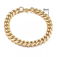 Vnox Wolesale Pulsera de cadena gruesa Miami Curb de 3-11 mm para hombres, pulsera de cadena de eslabones cubanos de acero inoxidable Punk clásico pesado - comprar en línea
