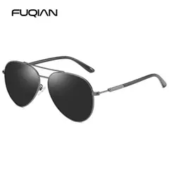 Imagen de Gafas de sol polarizadas para hombre y mujer, lentes de aviador de Metal, ultraligeras, estilo piloto, a la moda