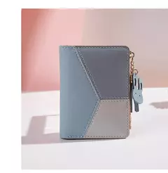 Cartera de mujer de cuero PU, cartera de mujer hecha de cuero, monederos para mujer, tarjetero, monederos portátiles plegables para mujer - comprar en línea
