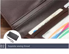 Baellerry, carteras largas para hombre, bolso con cremallera de gran capacidad, tarjetero, monedero para hombre, bolsillo para monedas, cartera de mano de marca de lujo para hombre - tienda en línea