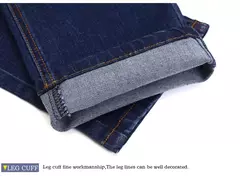 Pantalones vaqueros elásticos ajustados clásicos de otoño para hombre, pantalones de pierna recta de mezclilla de algodón informales de negocios, pantalones negros y azules para hombre on internet