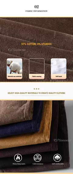 Pantalones informales de pana para hombre, moda de negocios, elásticos, de ajuste Regular, color negro, caqui, café, azul marino, otoño e invierno on internet