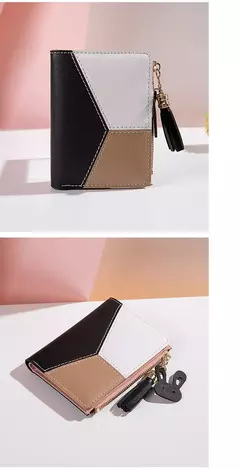 Cartera de mujer de cuero PU, cartera de mujer hecha de cuero, monederos para mujer, tarjetero, monederos portátiles plegables para mujer en internet