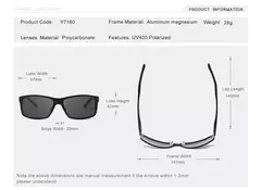 OLEY-gafas de sol polarizadas de aluminio y magnesio para hombre, lentes rectangulares para conducir en internet