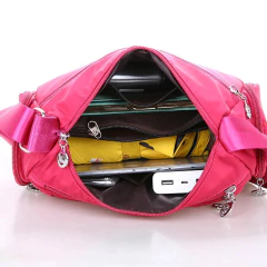 Bandolera de hombro informal para mujer, bolso Oxford impermeable con cremallera, paquete de bolsos cruzados de viaje de gran capacidad para mujer - comprar en línea