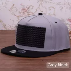 Gorra snapback 3D elegante para niños y niñas, sombrero de béisbol plano de pirámide cuadrada de silicona suave elevada, hip hop