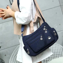 Bandolera de hombro informal para mujer, bolso Oxford impermeable con cremallera, paquete de bolsos cruzados de viaje de gran capacidad para mujer - tienda en línea