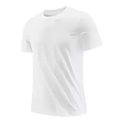 Camiseta para hombre L-6XL 7XL 8XL, novedad de verano, camiseta de manga corta para hombre, camiseta elástica con estampado para Fitness para hombre, camisetas informales de secado rápido 9116 - comprar en línea