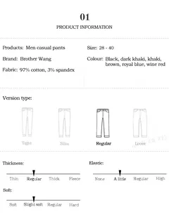 Pantalones informales de pana para hombre, moda de negocios, elásticos, de ajuste Regular, color negro, caqui, café, azul marino, otoño e invierno on internet