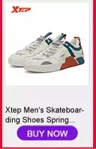 Xtep-zapatos de Skateboarding para mujer, zapatillas antideslizantes para caminar, blancas y negras, duraderas, cómodas, para primavera, 881218319851