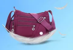 Bandolera de hombro informal para mujer, bolso Oxford impermeable con cremallera, paquete de bolsos cruzados de viaje de gran capacidad para mujer - tienda en línea