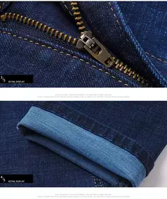 Pantalones vaqueros elásticos para hombre, vaqueros de estilo clásico, ajustados, informales, de marca, 2023 - online store