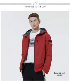 Image of ICEbear-Chaqueta corta para hombre, abrigo elegante con capucha, ropa de marca de alta calidad, MWC21601I, otoño, 2023