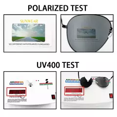 Gafas de sol polarizadas para hombre y mujer, lentes de aviador de Metal, ultraligeras, estilo piloto, a la moda en internet