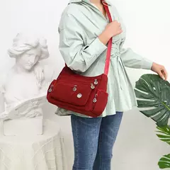Bandolera de hombro informal para mujer, bolso Oxford impermeable con cremallera, paquete de bolsos cruzados de viaje de gran capacidad para mujer - comprar en línea