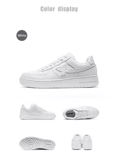 Imagen de Xtep-zapatos de Skateboarding para mujer, zapatillas antideslizantes para caminar, blancas y negras, duraderas, cómodas, para primavera, 881218319851