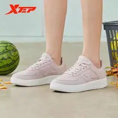 Xtep-zapatos de Skateboarding para mujer, zapatillas antideslizantes para caminar, blancas y negras, duraderas, cómodas, para primavera, 881218319851 - tienda en línea