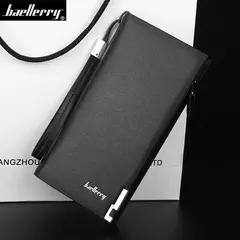 Baellerry, carteras largas para hombre, bolso con cremallera de gran capacidad, tarjetero, monedero para hombre, bolsillo para monedas, cartera de mano de marca de lujo para hombre - Eleganzie