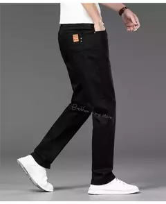 Pantalones vaqueros blancos de corte Regular para hombre de estilo clásico, pantalones vaqueros de algodón elásticos avanzados a la moda de negocios, pantalones de marca para hombre - Eleganzie