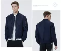ICEbear-abrigo de vuelo corto para hombre, ropa de otoño, chaqueta de marca de alta calidad, MWC20706D, novedad de 2023
