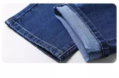 SULEE-pantalones vaqueros de estilo clásico para hombre, Jeans de negocios gruesos, elásticos, rectos, de marca, otoño e invierno, 2021