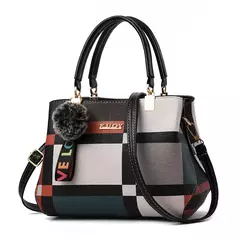 Bolsos de diseñador elegantes, bolsos para mujer, bandoleras de piel sintética, bolso cruzado con bola de pelo, bolso de hombro para niñas, bolso de mano superior - tienda en línea