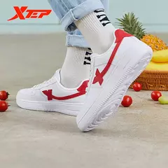 Xtep-zapatos de Skateboarding para mujer, zapatillas antideslizantes para caminar, blancas y negras, duraderas, cómodas, para primavera, 881218319851 - Eleganzie