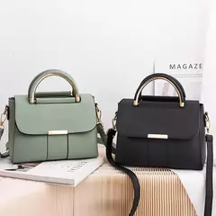 Bolso Cruzado de Cuero PU – Diseño Minimalista con Asa Elegante - Eleganzie